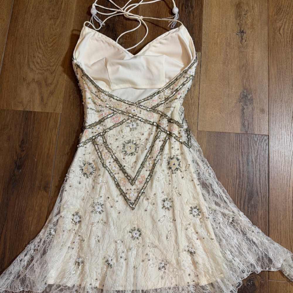 Vintage Y2K Beaded Dress Vintage Beaded Dress Sue Wong Wedding Dress Lace Fairy - Picture 13 of 15